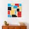 Colorful Primary Abstract 16" x 16" Canvas Wall Art